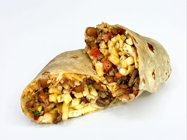 Hash Brown Breakfast Burrito.