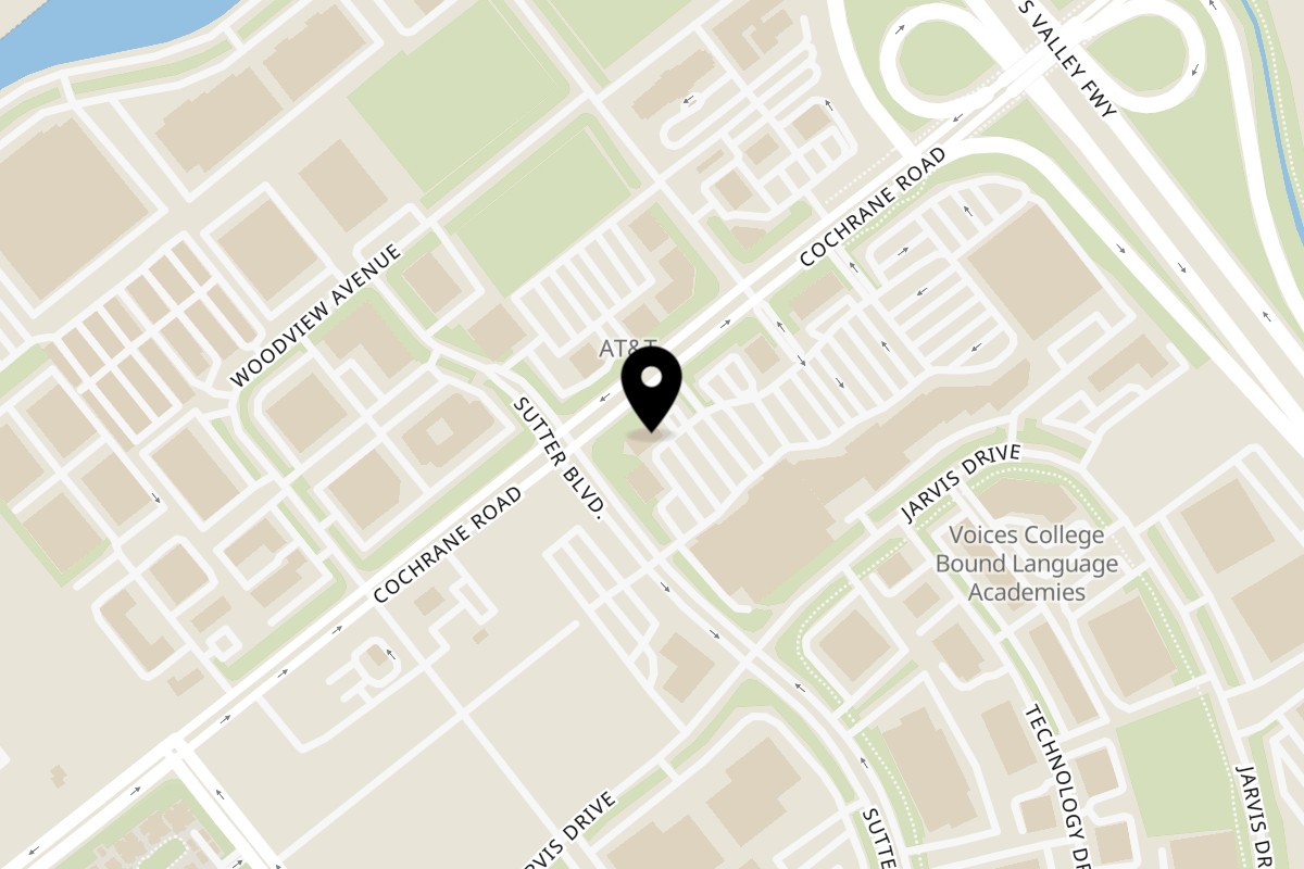 Map showing the location of Tortilla House on 226 Cochrane Plaza in Morgan Hill